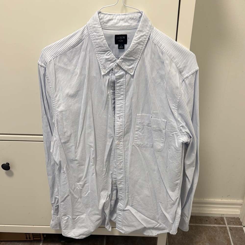 J. Crew Blue Casual Button Down Shirt